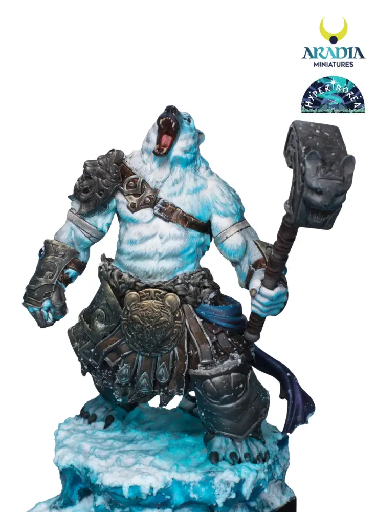 Aradia Minis Hyperborea Bearserker figurine résine