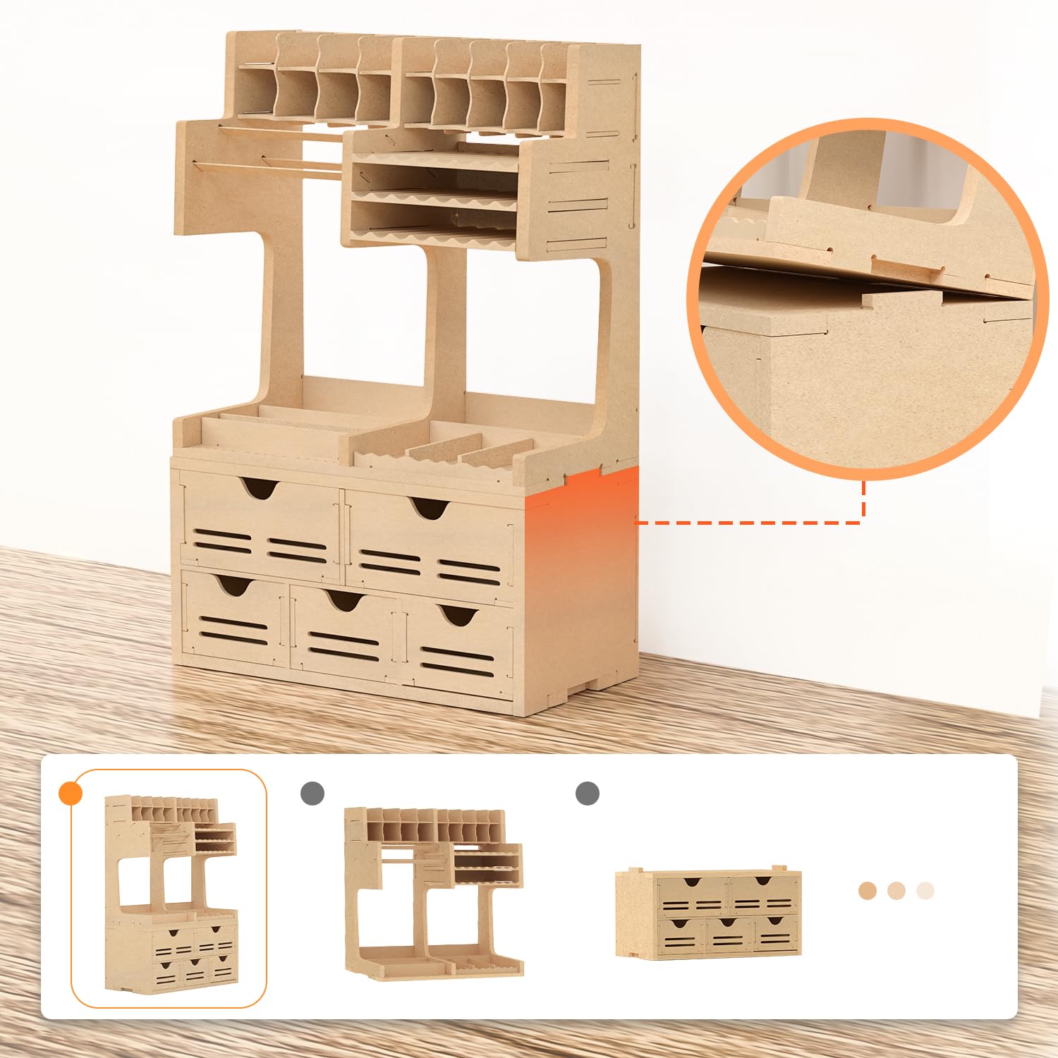 Bucasso Hobby Organizer Set GK Plus station atelier MDF