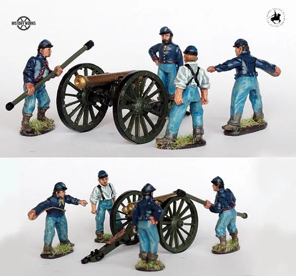 Perry Miniatures ACW 50024 artillerie Union canon 12 livres 5 pcs