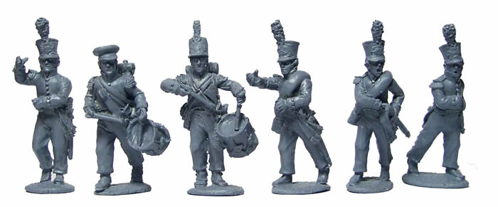 Perry Miniatures Napoleonic DB11 figurines commandement milice hollandaise