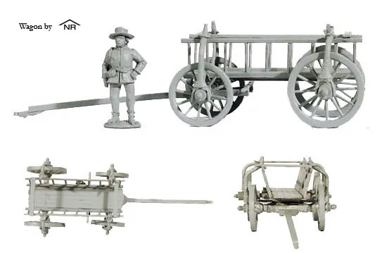Perry Miniatures WR25 Open Wagon maquette 28mm guerre des Roses