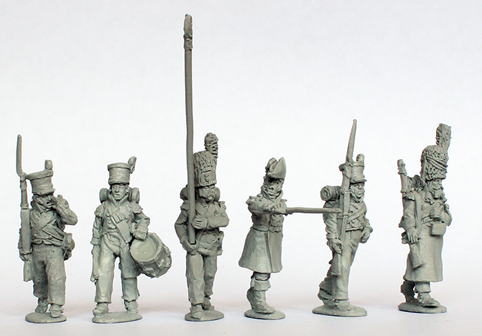 Perry Napoleonic KH6 Infanterie figurines commandement marche