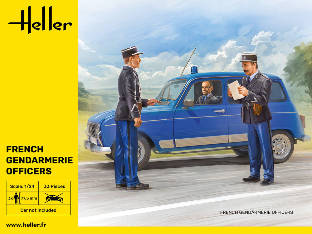 Heller Historical Collection Gendarmerie Officers 1/24 maquette figurines