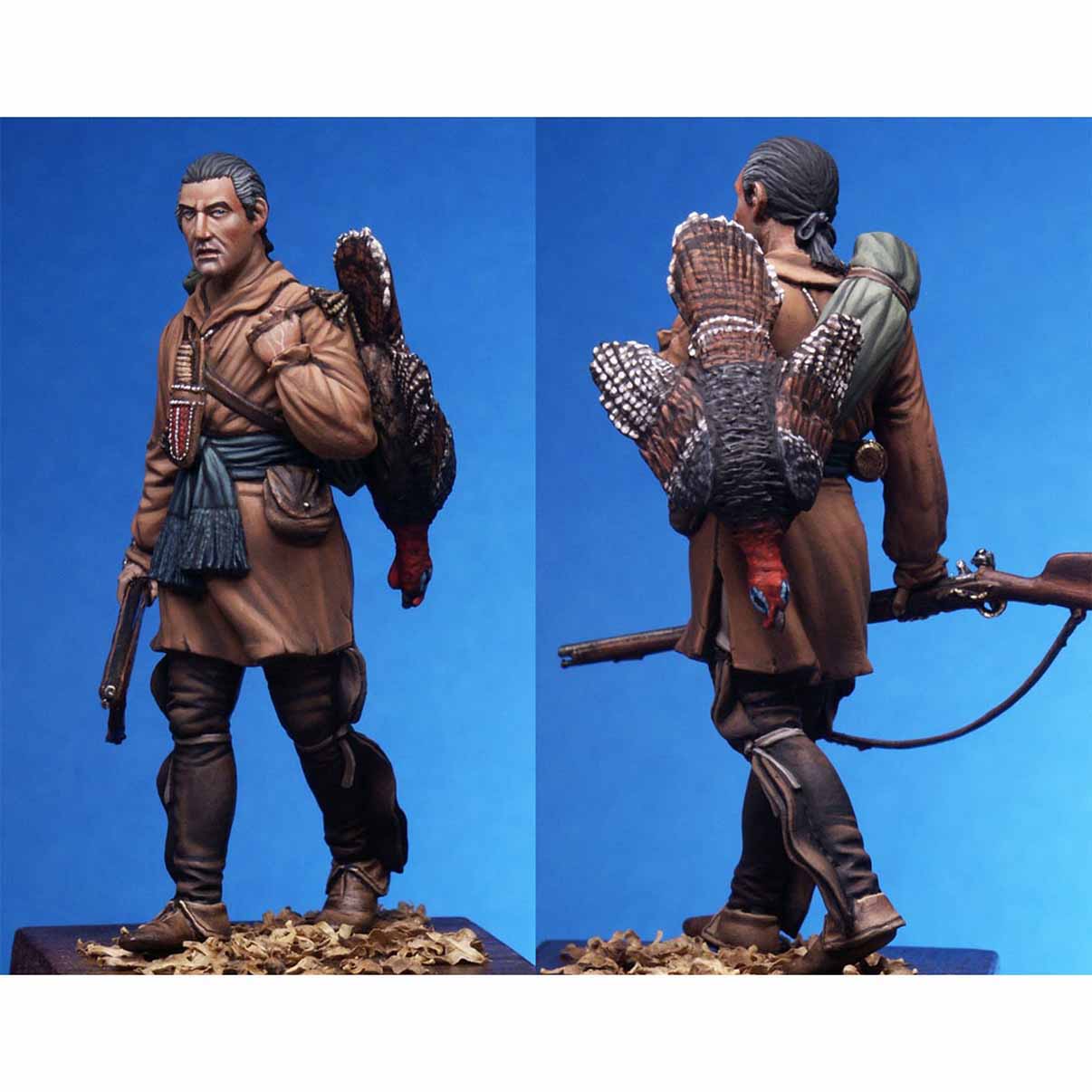 Art Girona Miniatures Turkey Hunter figurine chasseur 54mm