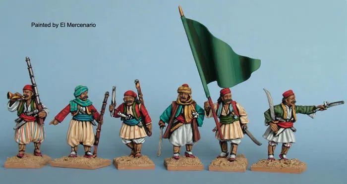 Perry Miniatures Sudan SB66 Bashi-Bazouks figurines commandement à pied