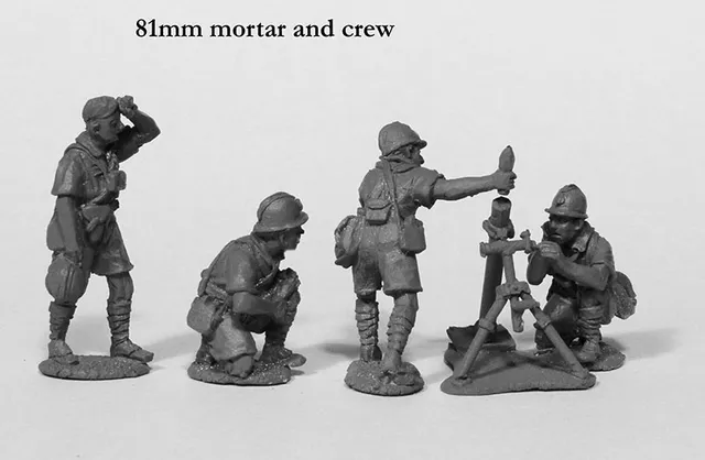 Perry Miniatures World War 2 FWW 22 mortier 81mm Vichy figurines