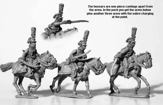 Perry Napoleonic AN 17 figurines Hussards pelisse attaque
