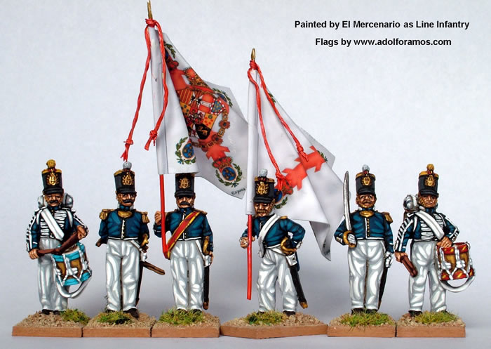 Perry Carlist War ISA3 figurines commandement infanterie