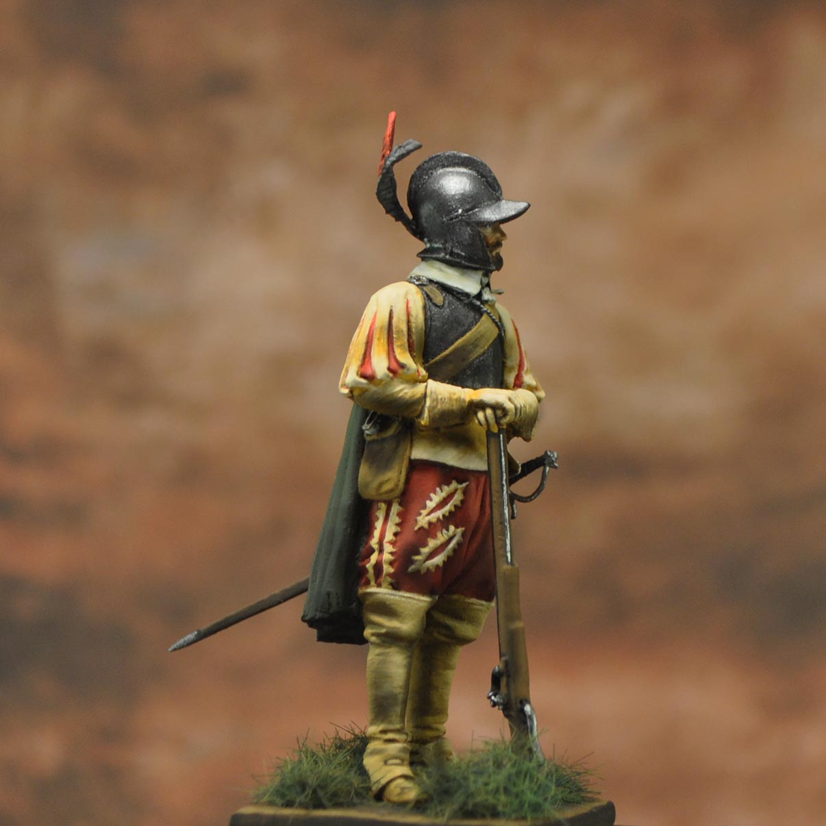 Art Girona General Arquebusier Wallon figurine 54mm 1618-1648