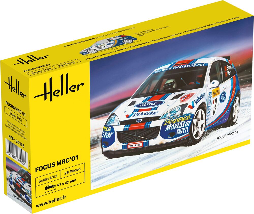 Heller Focus WRC 01 maquette voiture 1/43 rallye