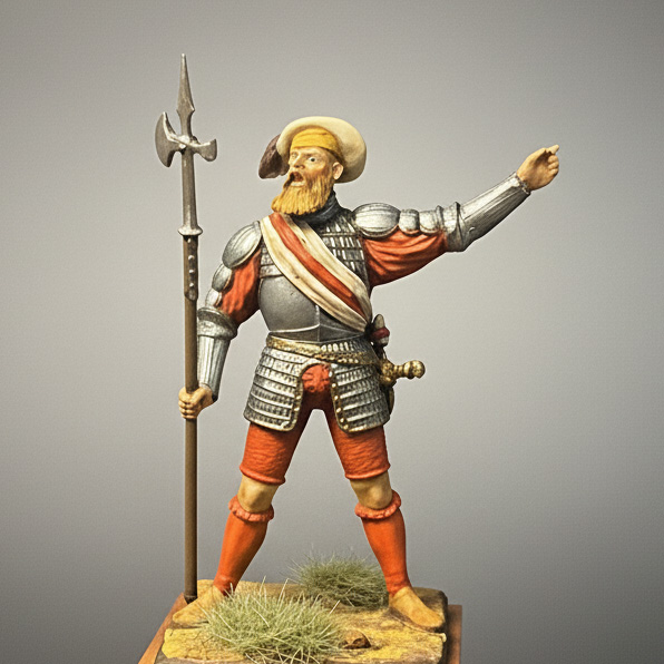 Art Girona General Serie Alabardero Pavía 1525 figurine 54 mm