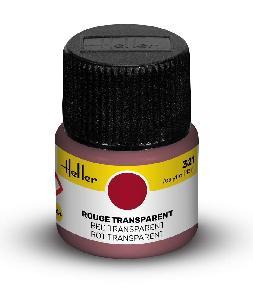 Heller Historical Collection 321 rouge transparent peinture acrylique
