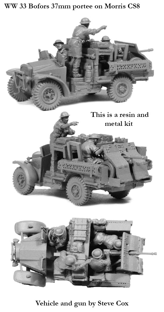 Perry Miniatures WW33 Morris portee 37mm maquette résine