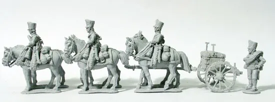Perry Miniatures Napoleonic PN29 artillerie attelage 6 chevaux figurines