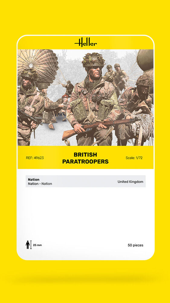 Heller Historical Collection British Paratroopers figurines 1/72 WW2