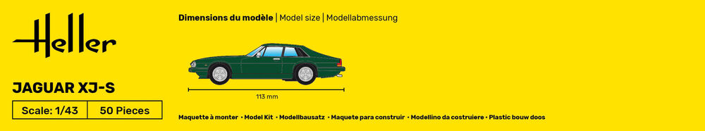 Heller Starter Kit Jaguar XJ-S maquette voiture 1/43 complète