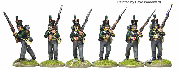 Perry Miniatures DB31 Jagers Chasseurs figurines avance