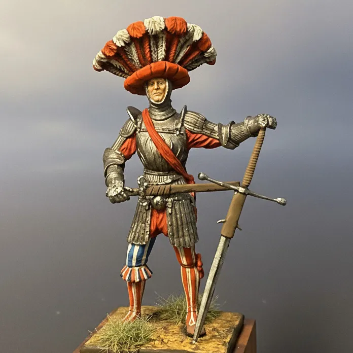 ART GIRONA General Serie Lansquenet Pavie 1525 figurine