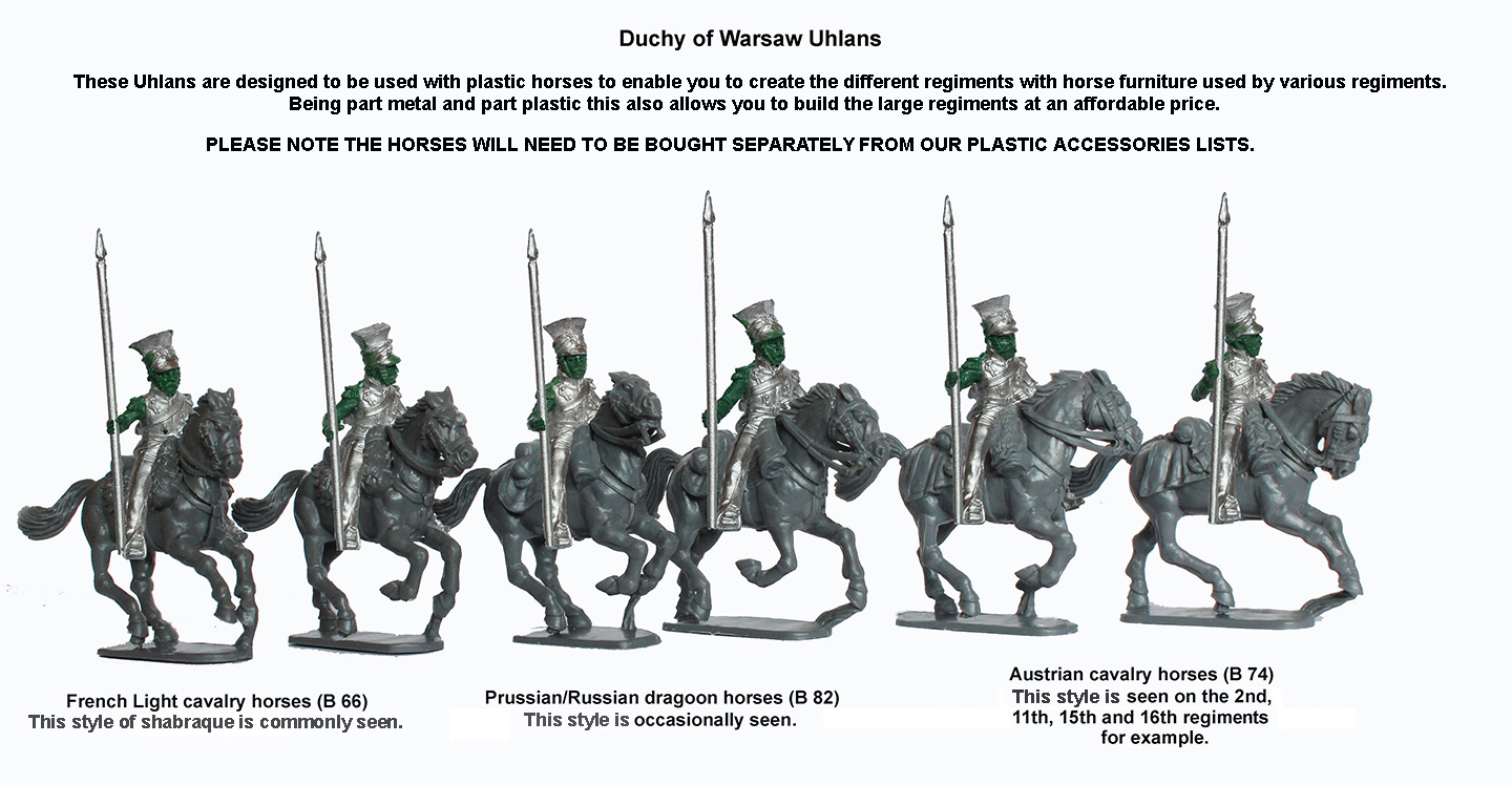 Perry DOW 9 figurines uhlans czapka lances hautes