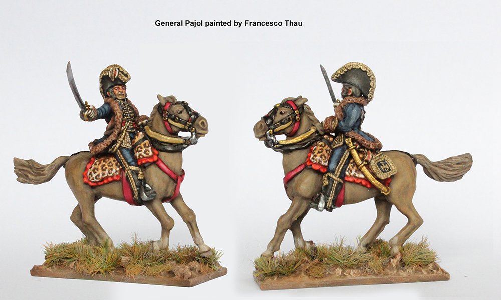 Perry FN 235 commandement cavalerie figurines x3 métal