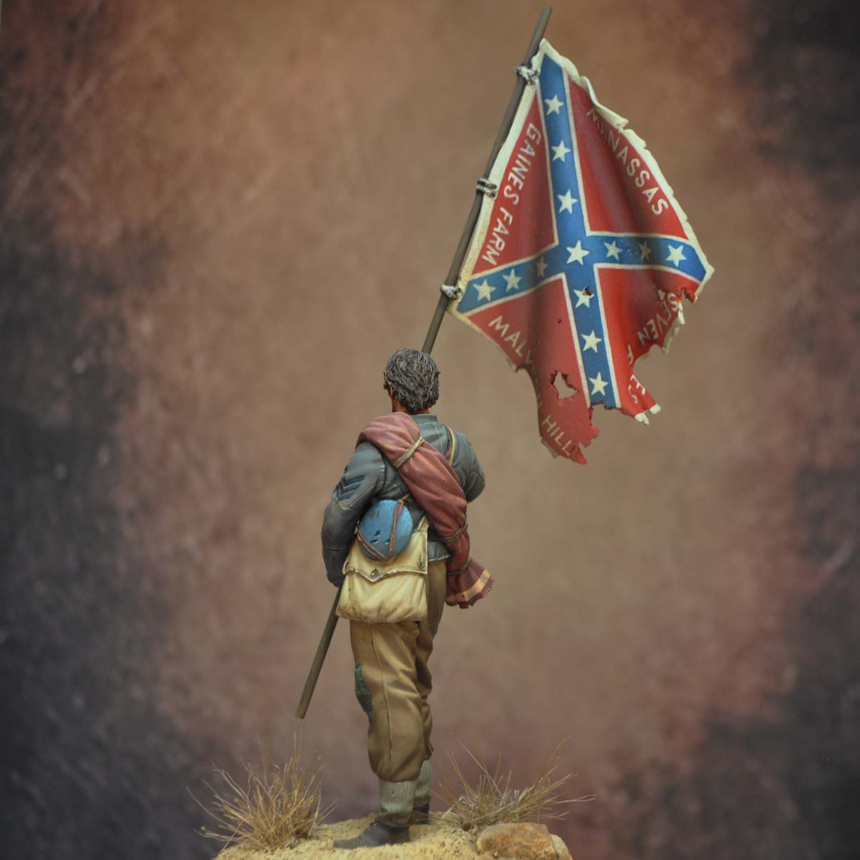 Art Girona 70mm Color Bearer 11th Mississippi figurine 1863
