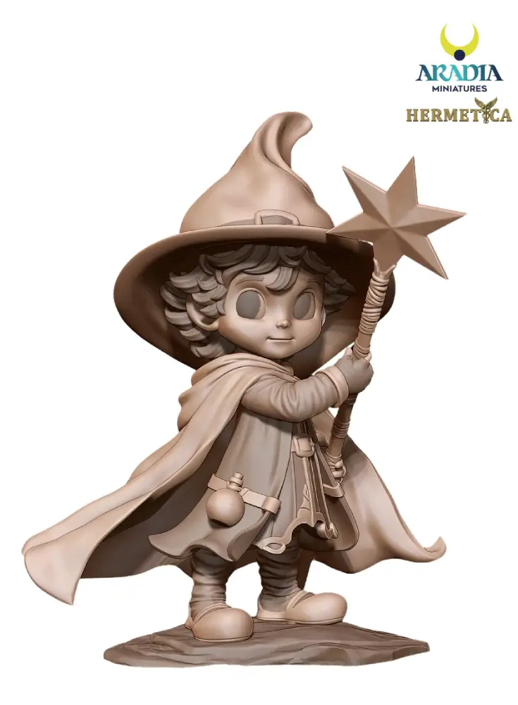 Aradia Hermetica Stellino figurine résine apprenti