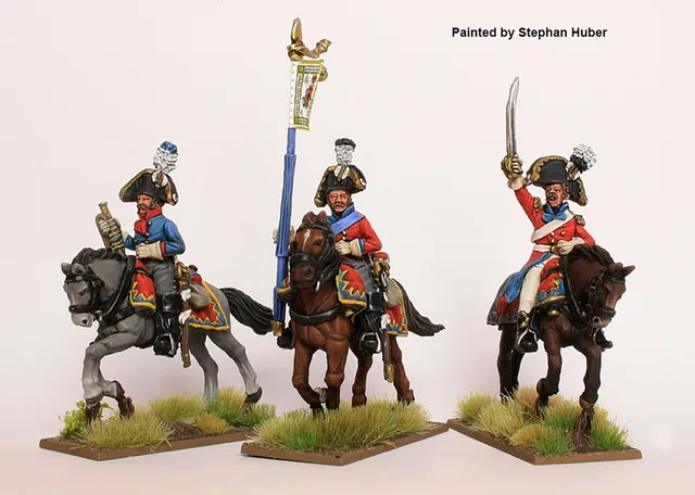 Perry Miniatures Napoleonic SAX20 figurines Chevauleger command