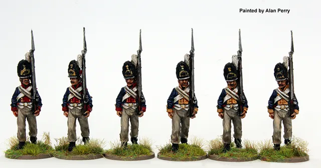 Perry Miniatures EP 17 grenadiers en marche manchettes rondes