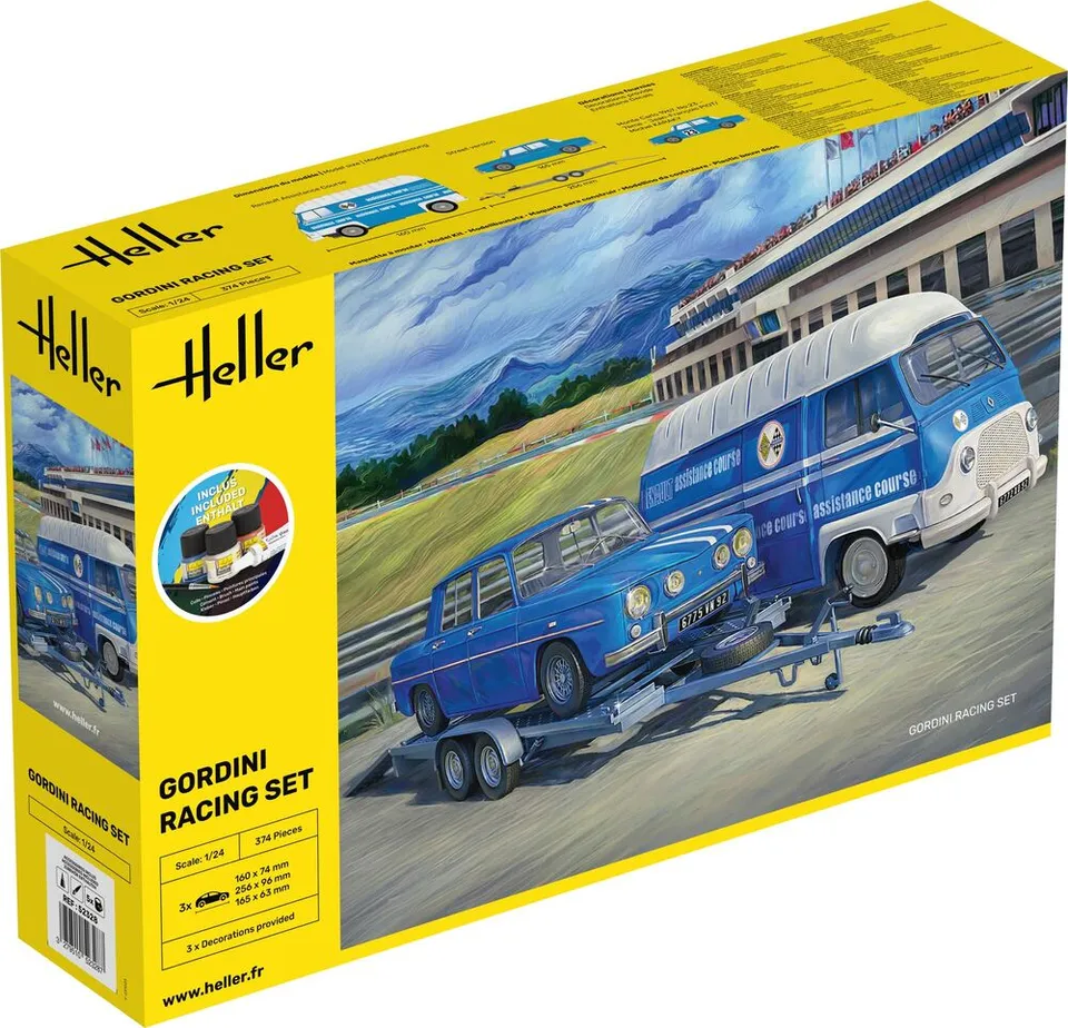 Heller Starter Gordini Racing Set Maquette Voiture 1/24 kit complet