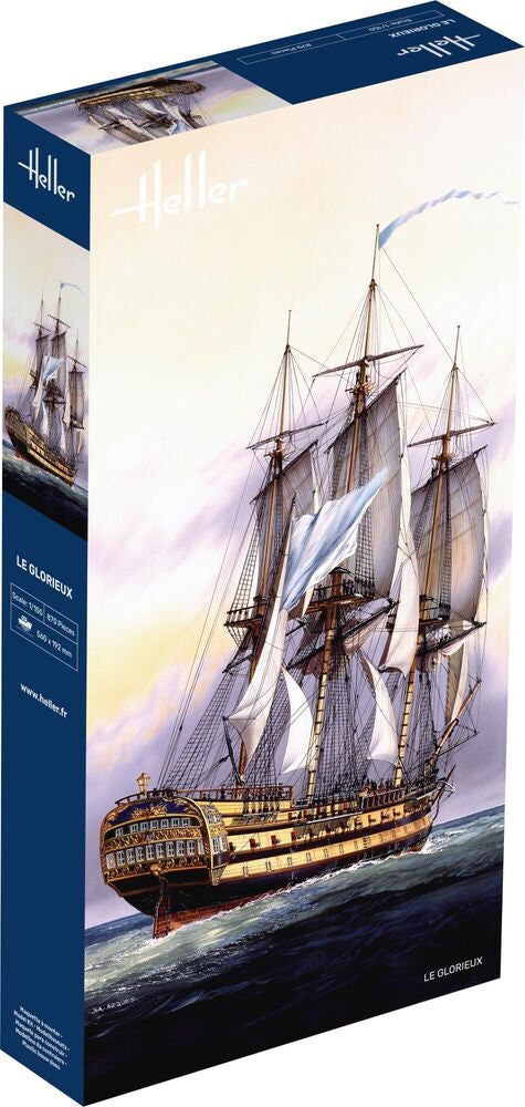 Heller Historical Collection Le Glorieux maquette 1/150 74 canons