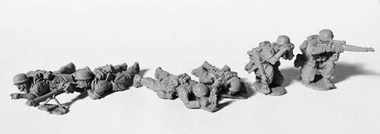 Perry GWW27 figurines Fallschirmjäger soutien métal 28 mm