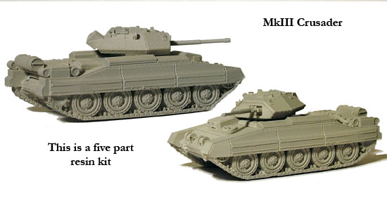 Perry Miniatures World War 2 BM 8 MkIII Crusader maquette