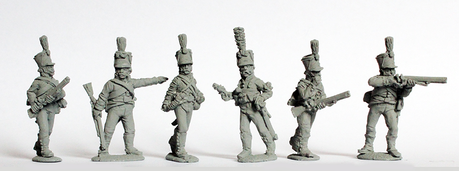 Perry Miniatures Napoleonic SWED 9 figurines Savolax jäger command