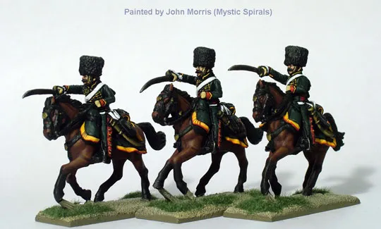 Perry Napoleonic FN136 Chasseurs Garde charge figurine