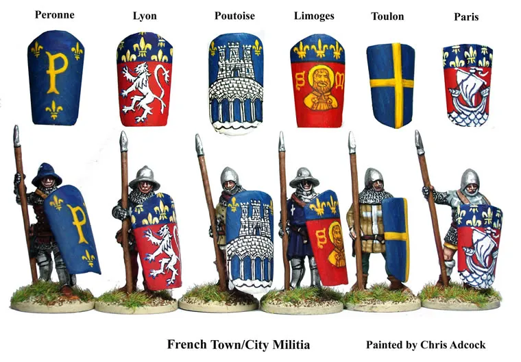 Perry Miniatures Agincourt AO19 Pavisiers figurines 28mm