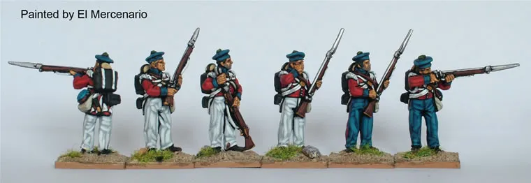 Perry Miniatures Carlist War ISA47 compagnies flanc feu métal