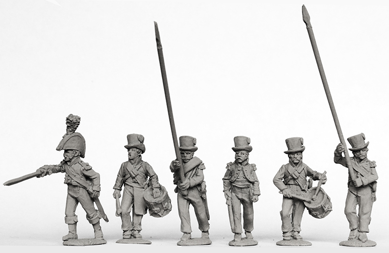 Perry Miniatures SPA 5 commandement infanterie figurines 1810-13