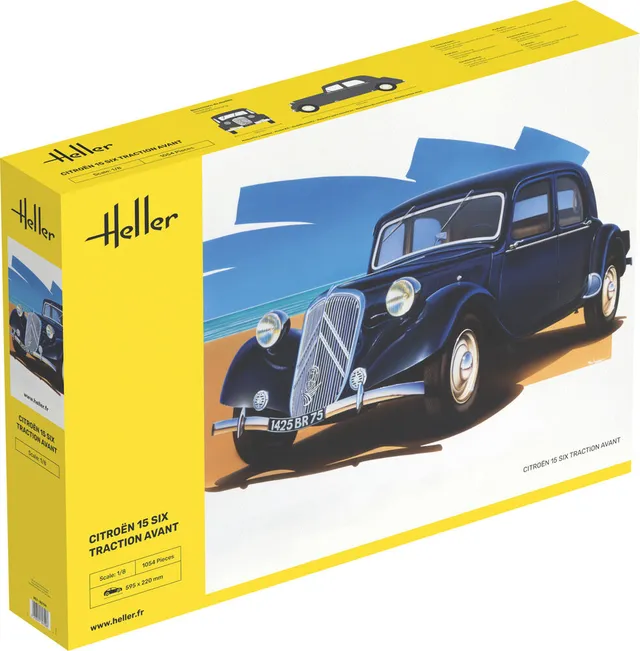 Heller Citroen 15 SIX Traction Avant 1/8 maquette voiture grande échelle