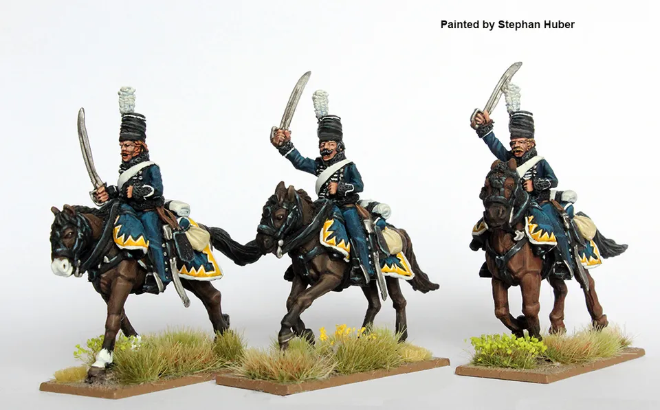 Perry Miniatures Napoleonic EP 35 Hussards figurines charge pelisse