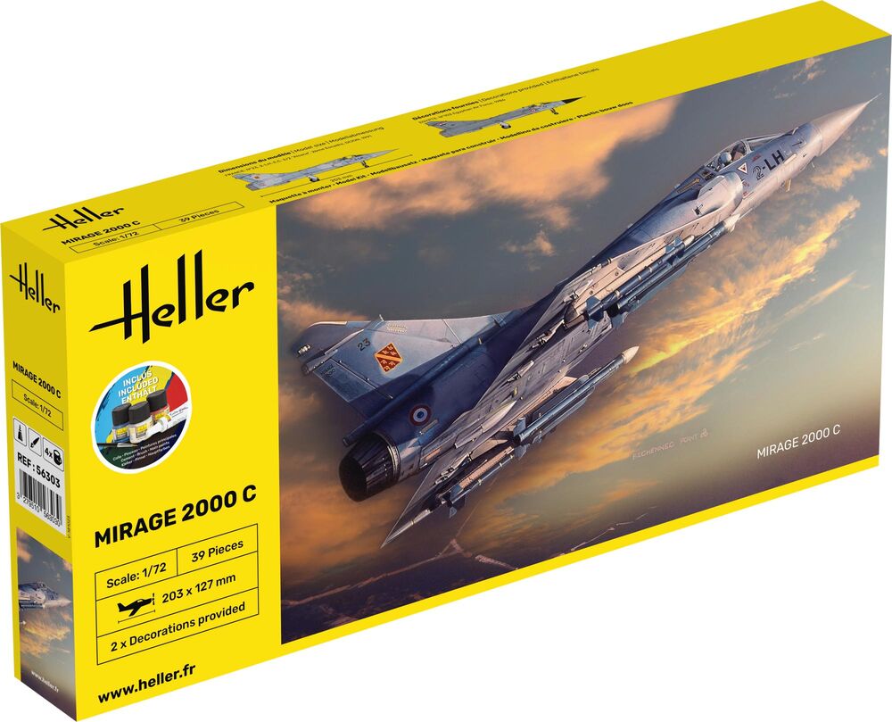 Heller Mirage 2000C 1/72 maquette avion de chasse