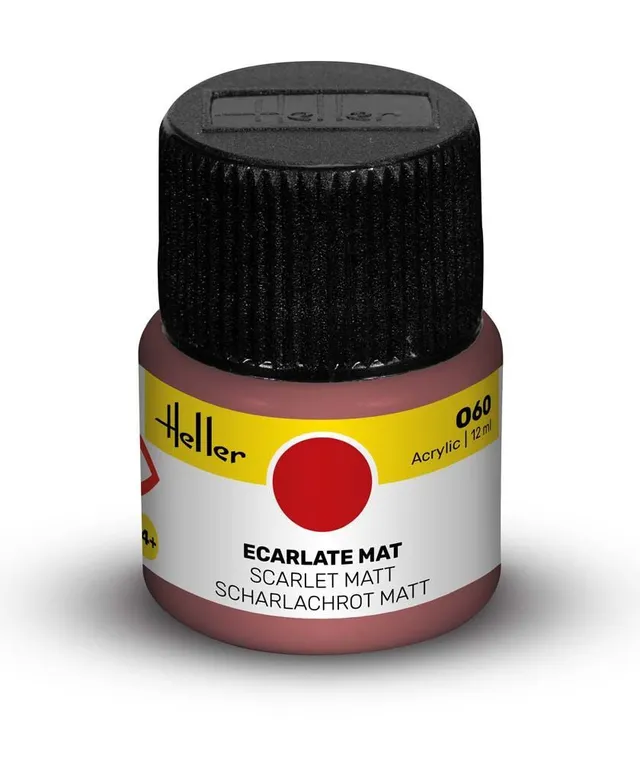 Heller Peinture Acrylic 060 écarlate mat peinture maquette