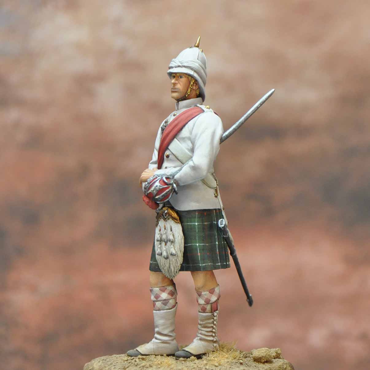 Art Girona Officer Seaforth Highlanders figurine 1882