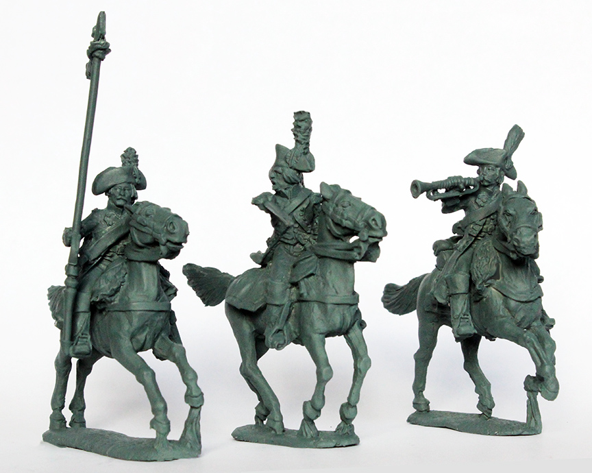 Perry REVF 37 Cavalerie Lourde figurines 28mm commandement galop