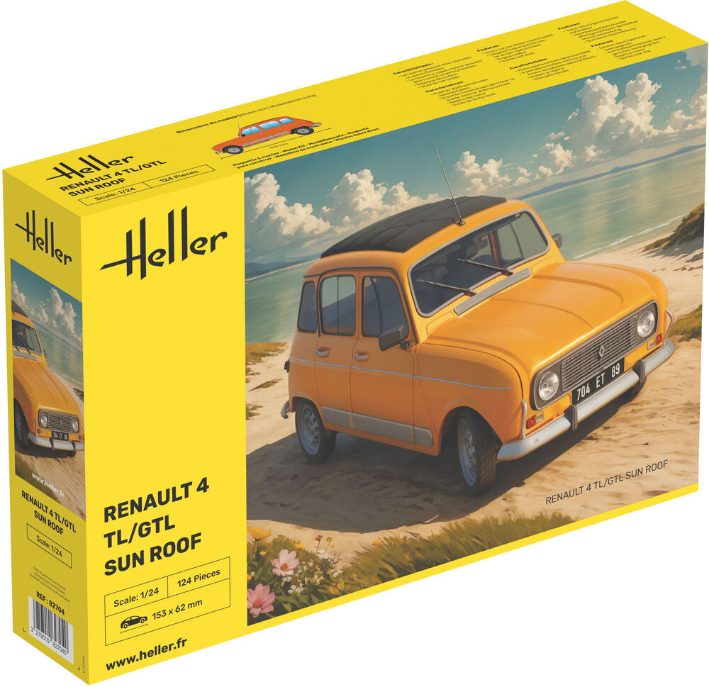 Heller Historical Collection Renault 4 TL/GTL Sun Roof 1/24 auto