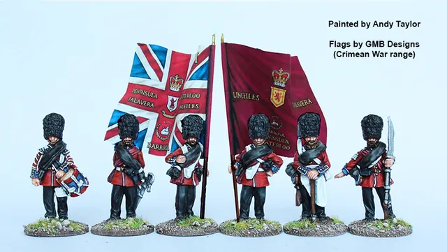 Perry Miniatures BIF1 Scots Guards figurines commandement