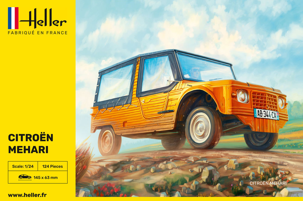 Heller Historical Collection Citroen Mehari 1/24 maquette voiture