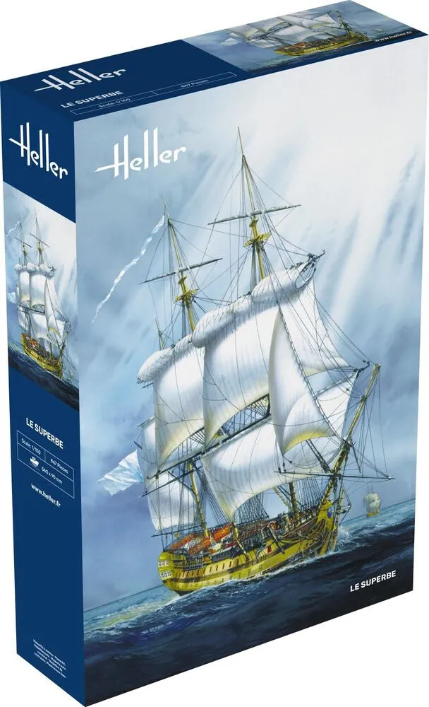Heller Historical Collection Le Superbe 1/150 vaisseau 74 canons