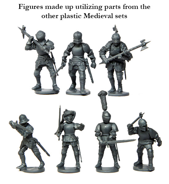 Perry Miniatures War of Roses D47 lot Armoured Array plastique