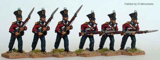 Perry Miniatures Carlist War ISA59 Royal Marines figurines charge