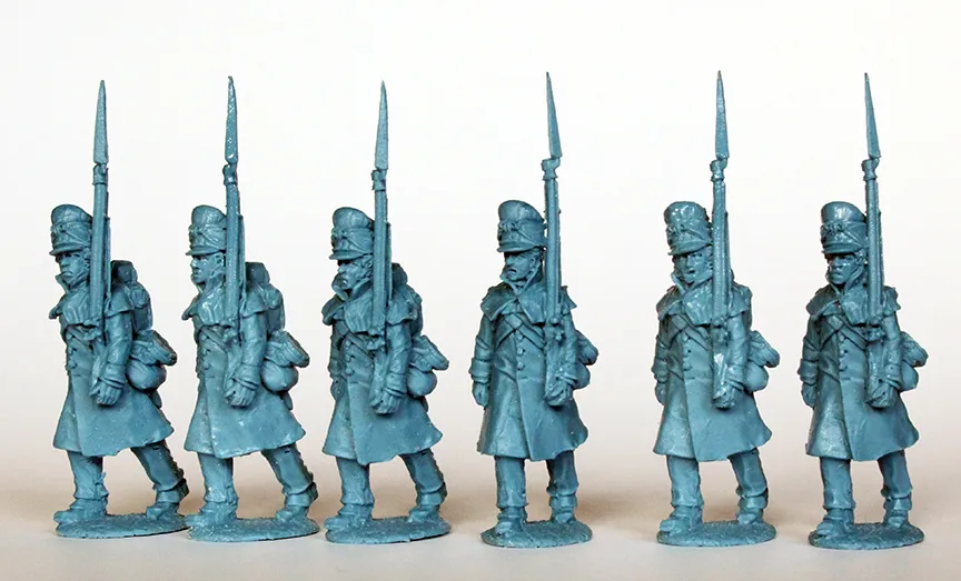 Perry Miniatures BH 172 infanterie capote marche 28mm